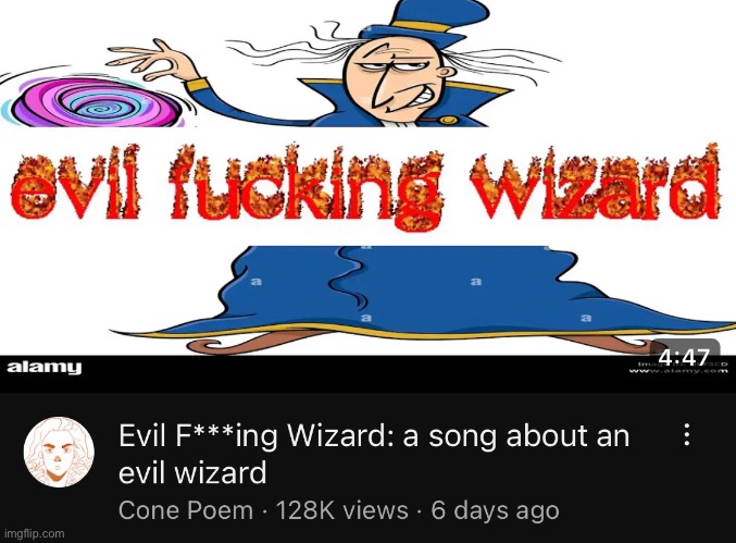 EVIL! FUCKING! WIZARD! | made w/ Imgflip meme maker