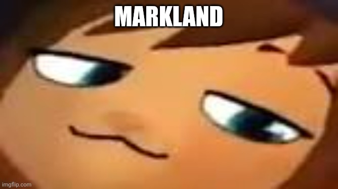 smug hat kid.mp4 | MARKLAND | image tagged in smug hat kid mp4 | made w/ Imgflip meme maker