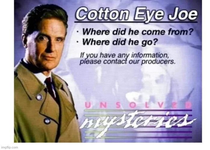 Cotton Eye Joe | image tagged in rednex | made w/ Imgflip meme maker