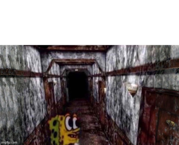 Spongebob Silent Hill | image tagged in spongebob,silent hill | made w/ Imgflip meme maker