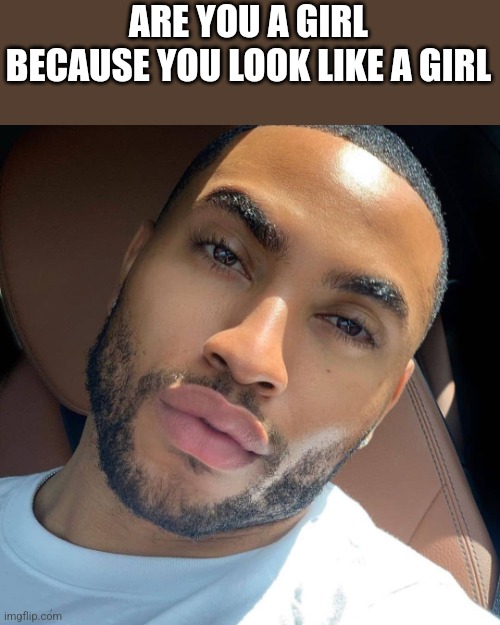 Ultimate rizz line ? | ARE YOU A GIRL BECAUSE YOU LOOK LIKE A GIRL | image tagged in lightskin rizz | made w/ Imgflip meme maker