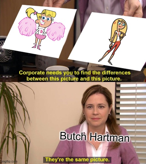 Popular girls in a Butch Hartman cartoon be like #2 | Butch Hartman | image tagged in they are the same picture,fairly odd parents,danny phantom,nickelodeon,memes | made w/ Imgflip meme maker