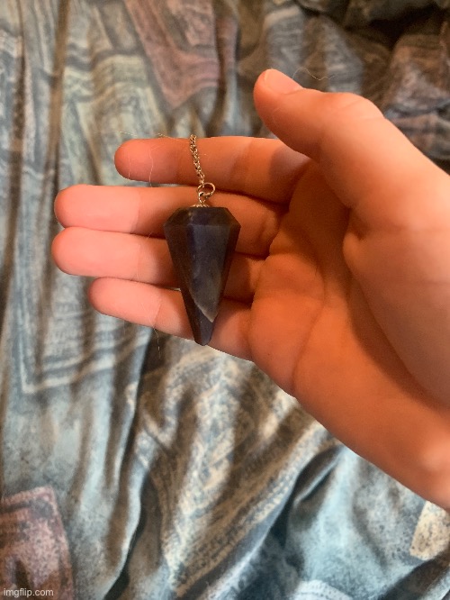 Pure sapphire pendulum (my birthstone) | made w/ Imgflip meme maker