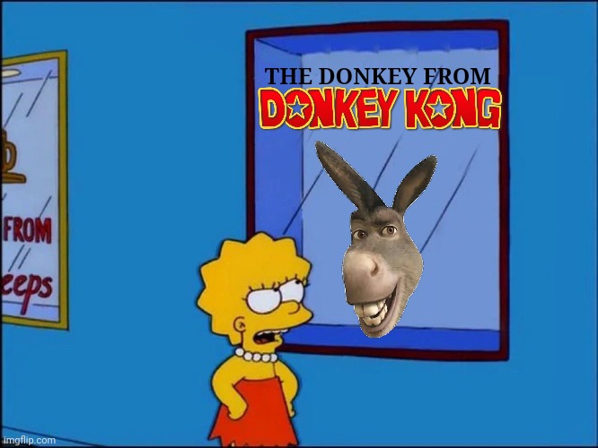 The Donkey from Donkey Kong | THE DONKEY FROM | image tagged in the dog from dog day afternoon | made w/ Imgflip meme maker