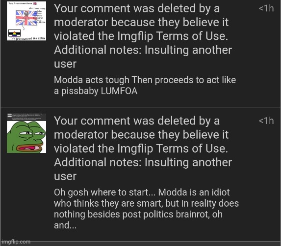 Alright listen up, which mod is mod abusing? This is mod abuse | made w/ Imgflip meme maker