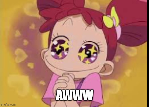 sparkly eyed doremi chan | AWWW | image tagged in sparkly eyed doremi chan | made w/ Imgflip meme maker