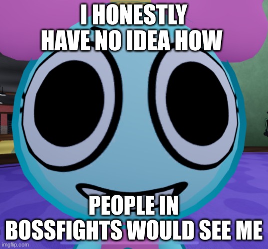 Erm what the dandy | I HONESTLY HAVE NO IDEA HOW; PEOPLE IN BOSSFIGHTS WOULD SEE ME | image tagged in erm what the dandy | made w/ Imgflip meme maker