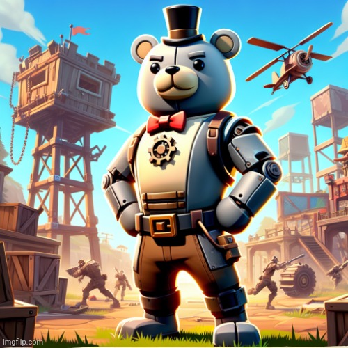 Freddy fazbear in fortnite | image tagged in freddy fazbear in fortnite | made w/ Imgflip meme maker