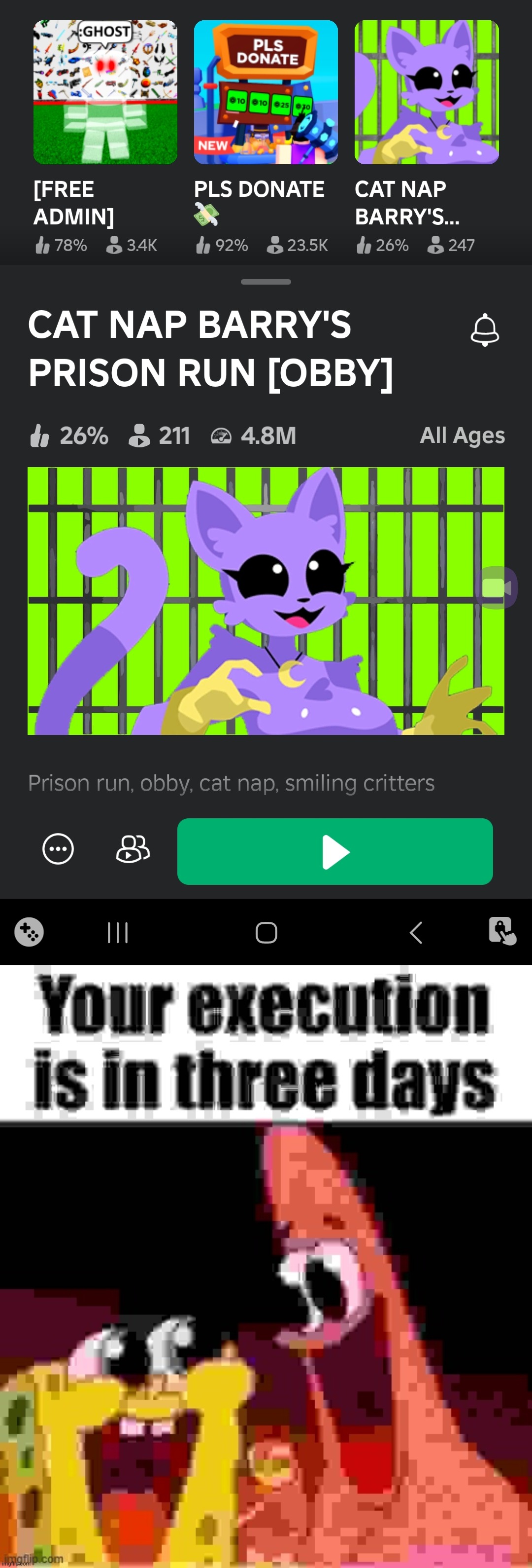 I'm not hearing anyone out | image tagged in your execution is in three days | made w/ Imgflip meme maker