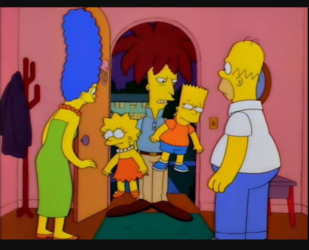 Sideshow Bob especially Lisa but especially Bart Blank Meme Template