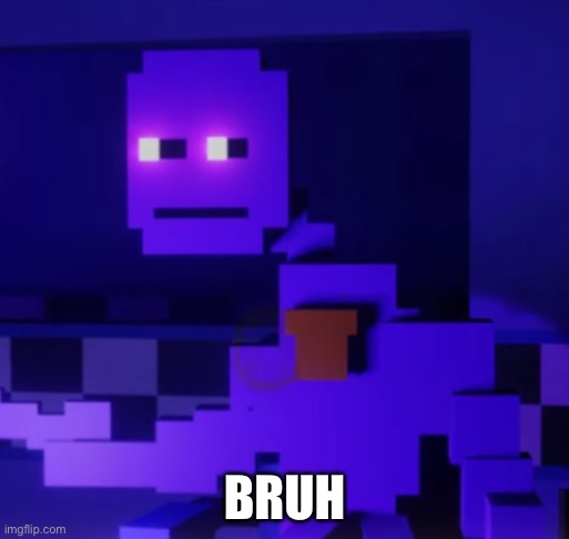 image tagged in purple guy bruh | made w/ Imgflip meme maker