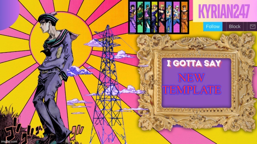 Kyrian247 7th announcement template (thanks nightfire) | NEW TEMPLATE | image tagged in kyrian247 7th announcement template thanks nightfire | made w/ Imgflip meme maker