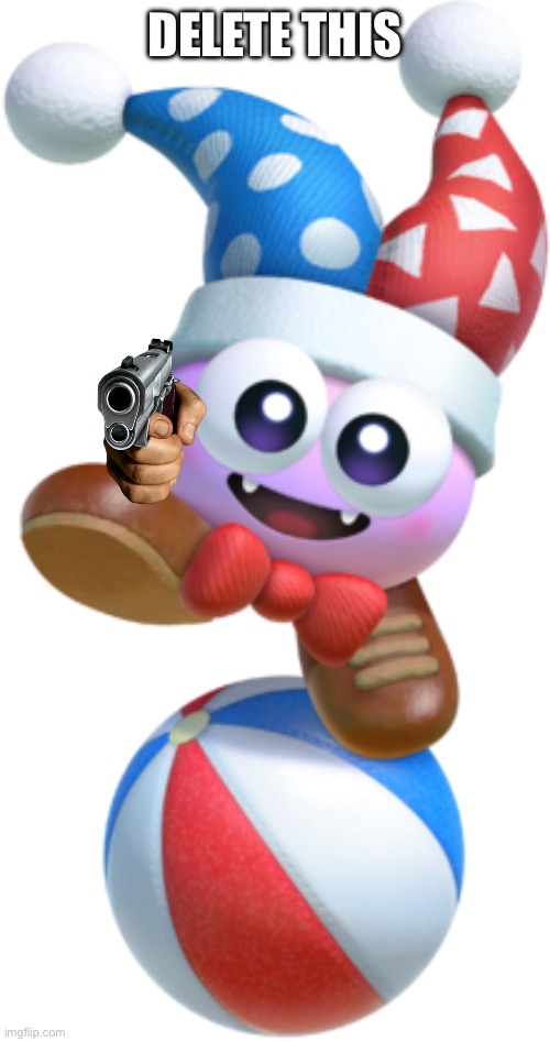 marx kirby | DELETE THIS | image tagged in marx kirby | made w/ Imgflip meme maker