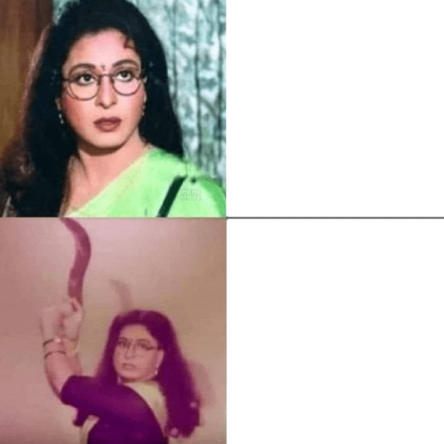 Shabana Normal And Angry Or Violent Blank Meme Template