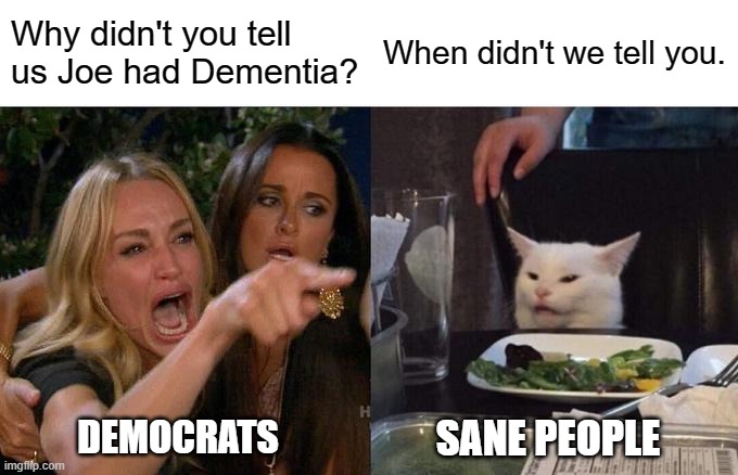 Does anyone seriously think that Biden was ever running the country?  So who is? | Why didn't you tell us Joe had Dementia? When didn't we tell you. DEMOCRATS; SANE PEOPLE | image tagged in dementia joe,who is running the country,laughing stock of the world | made w/ Imgflip meme maker