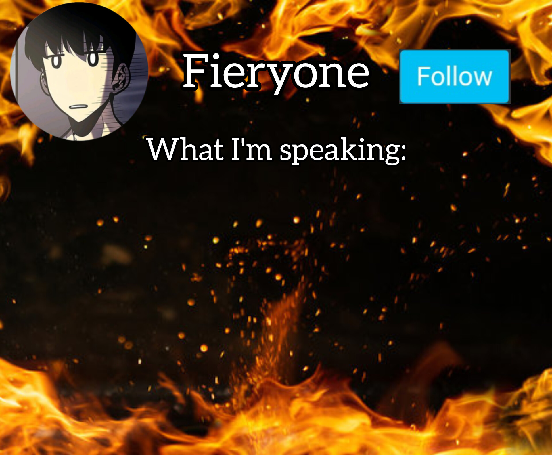 Fieryone Announcement Blank Meme Template