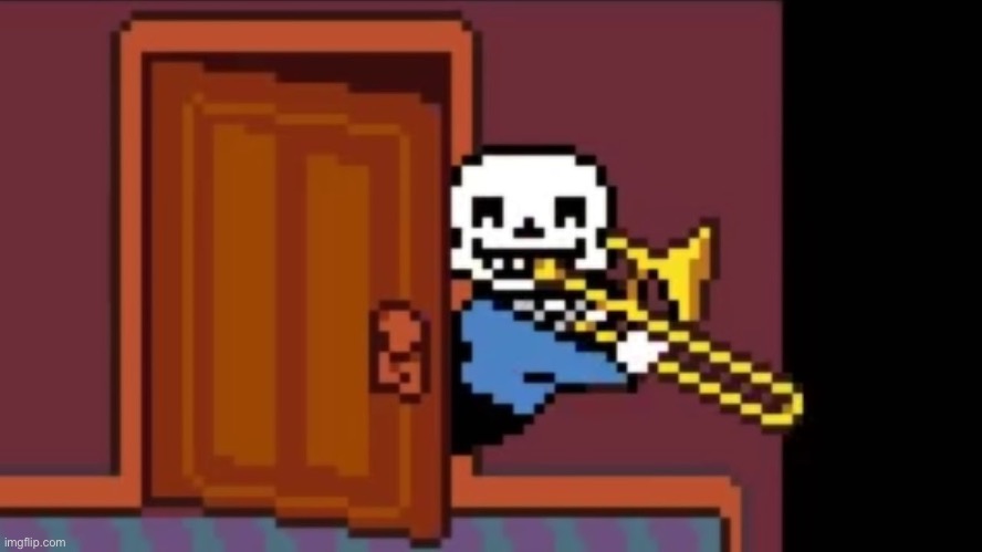 Sans Trombone | image tagged in sans trombone | made w/ Imgflip meme maker