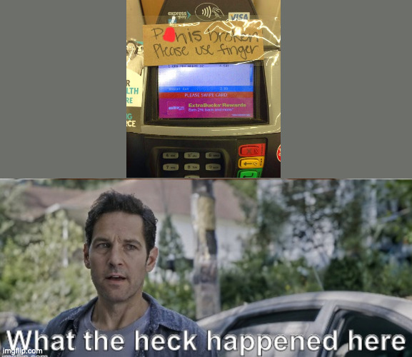 ☹️ | image tagged in antman what the heck happened here | made w/ Imgflip meme maker