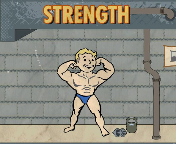 Fallout Strength Blank Meme Template
