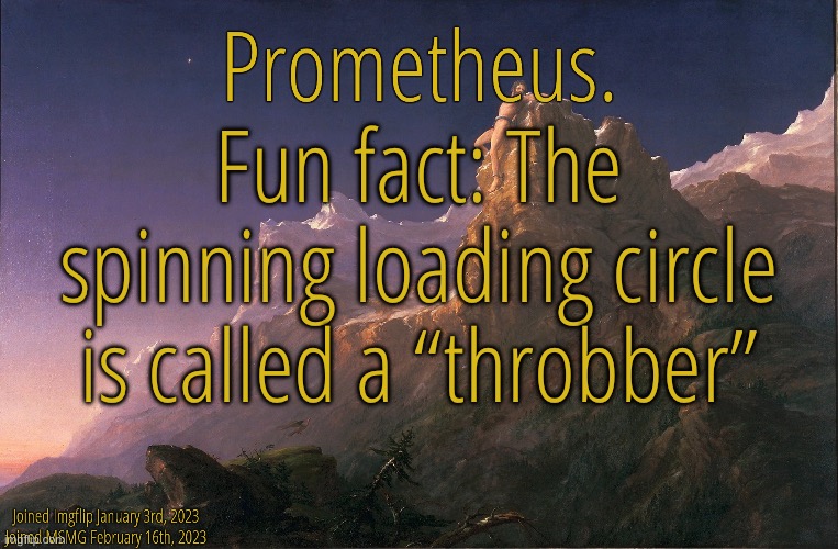 Yet literally nobody calls it that | Fun fact: The spinning loading circle is called a “throbber” | image tagged in silver announcement template 9 0 | made w/ Imgflip meme maker