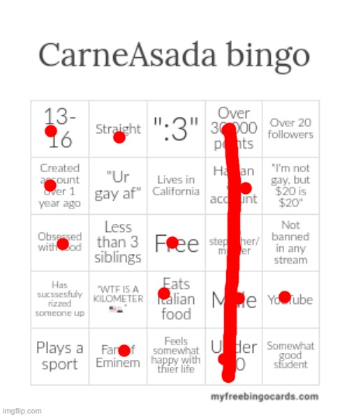 i have an alt, but i dont use it | image tagged in carneasada bingo | made w/ Imgflip meme maker