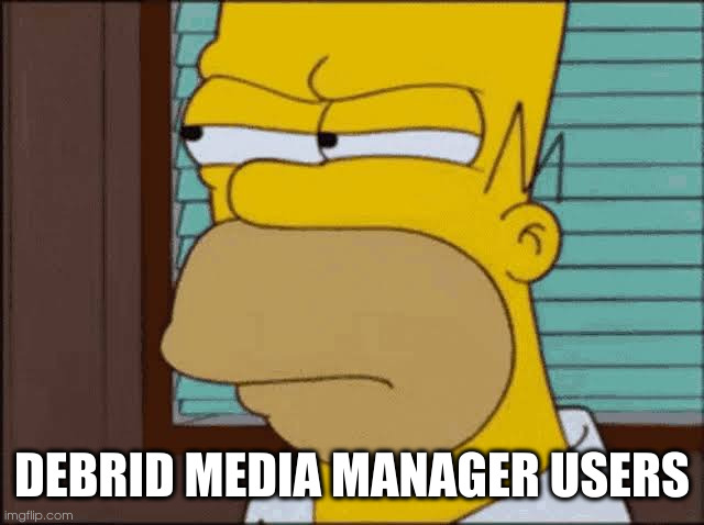 DEBRID MEDIA MANAGER USERS | made w/ Imgflip meme maker