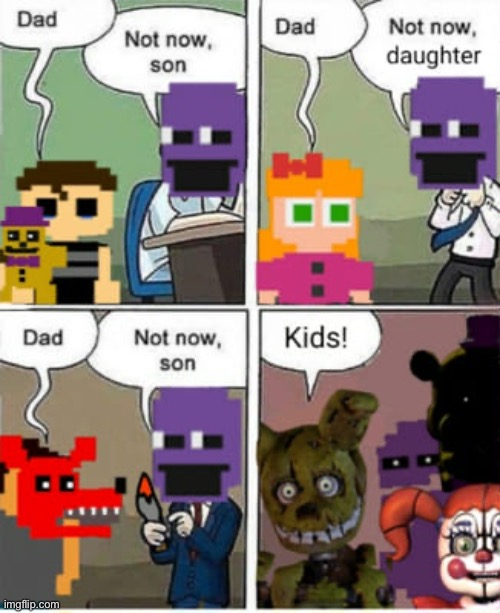 Mike just lookin like “bruh :/“ (A FNAF Meme a Day: Day 72) | image tagged in fnaf,a fnaf meme a day | made w/ Imgflip meme maker