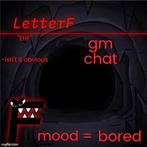 Announcement | gm chat; bored | image tagged in announcement | made w/ Imgflip meme maker