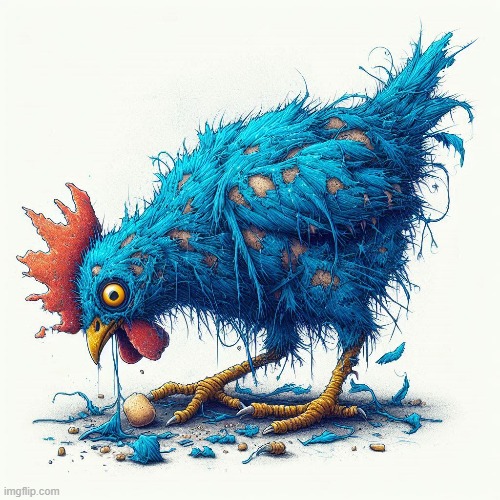 Blue Chicken | image tagged in blue,chicken | made w/ Imgflip meme maker