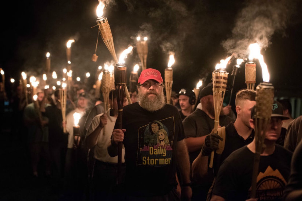 High Quality Charlottesville Unite the Right MAGA rally Trump white supremacy Blank Meme Template