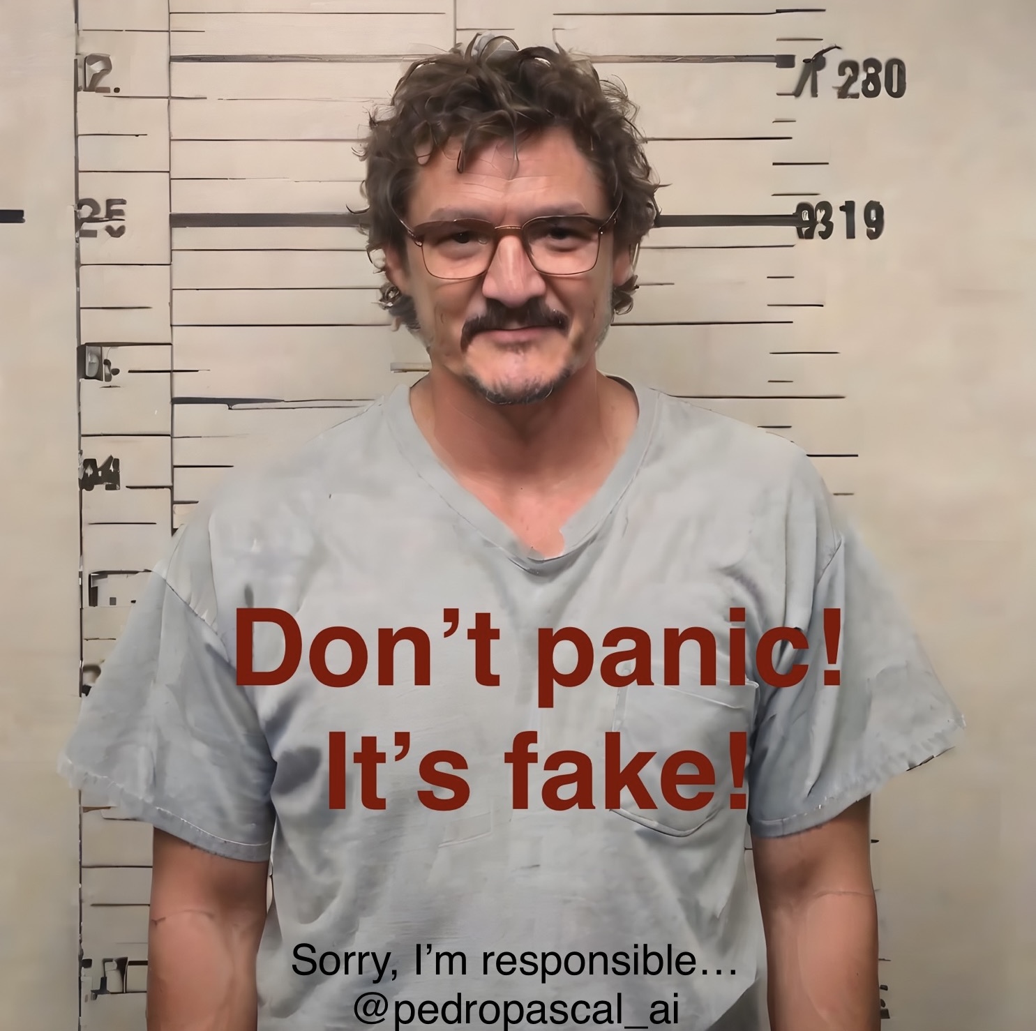 Pedro Pascal arrested? Blank Meme Template