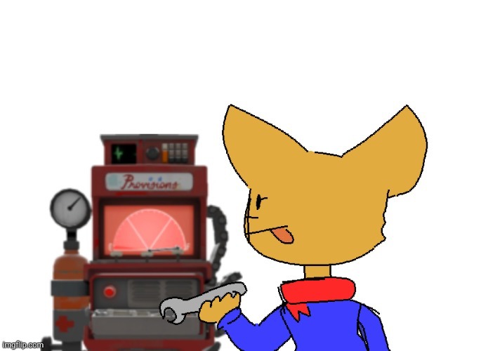 Scarf building' a dispenser by Normalcore (V2) | image tagged in scarf building' a dispenser by normalcore v2 | made w/ Imgflip meme maker