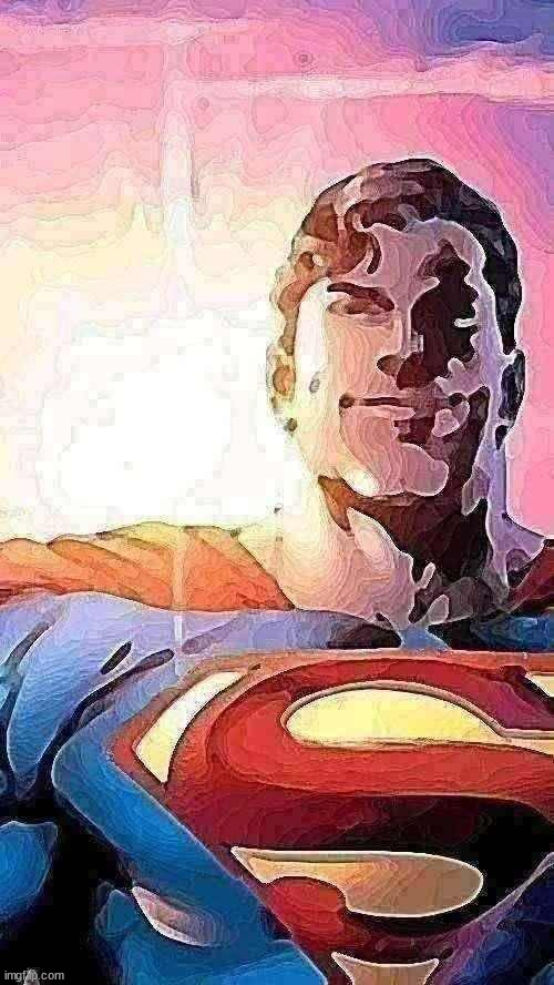 i call this piece "homme du soleil" | image tagged in superman starman meme | made w/ Imgflip meme maker