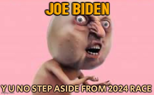 More Democrats Call On Biden To Step Aside From 2024 Race After His News Conference | JOE BIDEN; Y U NO STEP ASIDE FROM 2024 RACE | image tagged in y u no guy,y u no,creepy joe biden,crying democrats,democratic socialism,breaking news | made w/ Imgflip meme maker