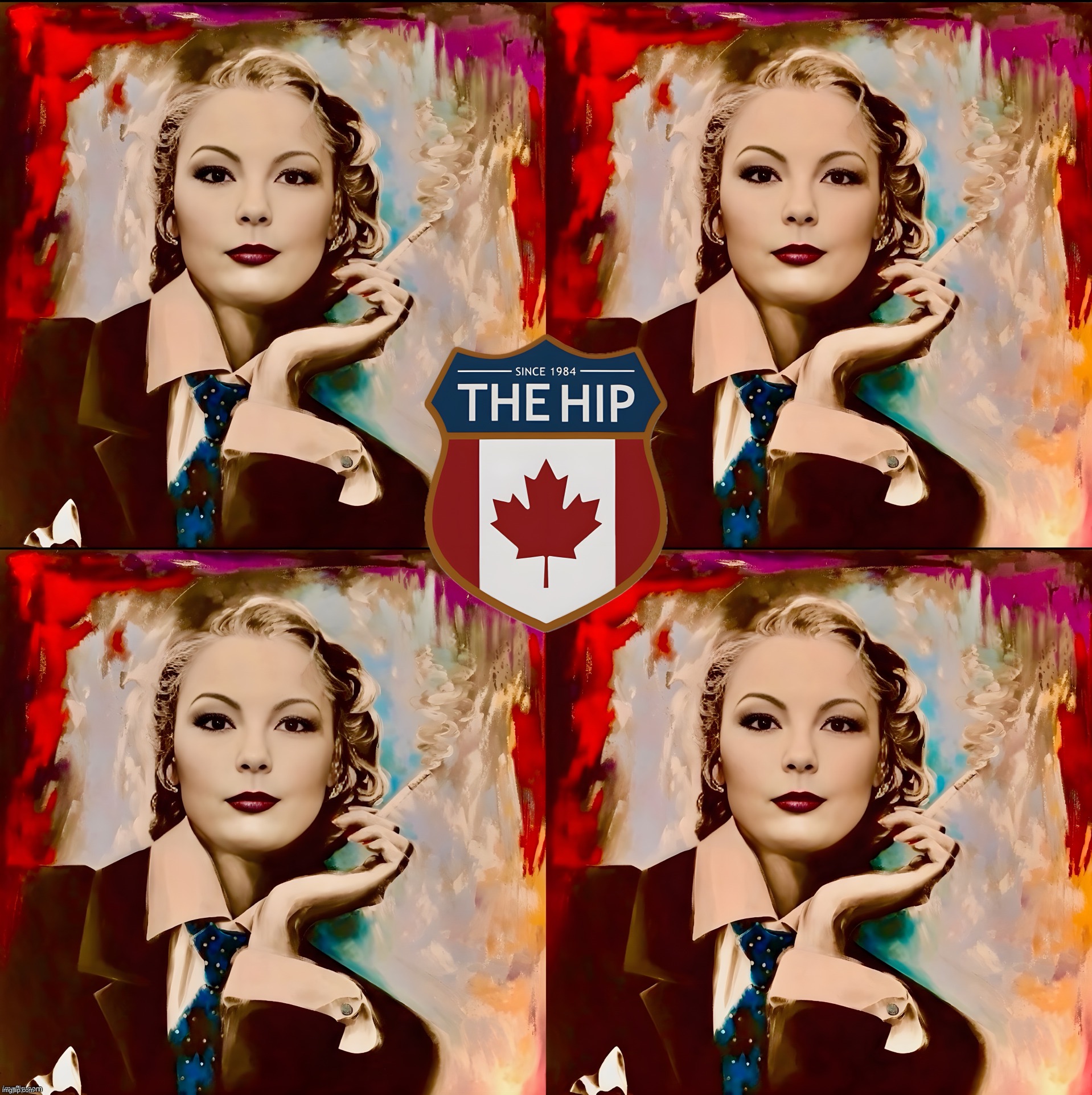 The Tragically Hip 40th Anniversary | image tagged in the tragically hip,anniversary,smoking,memes,meanwhile in canada | made w/ Imgflip meme maker