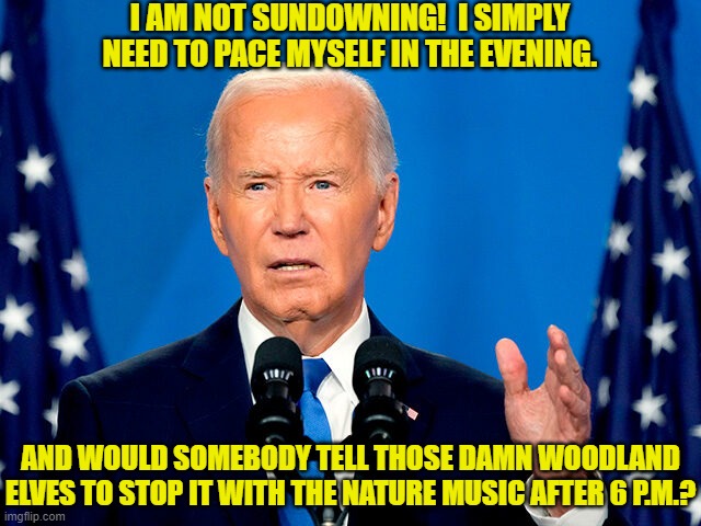 When you've lost your mental he3alth, you've lost everything. | I AM NOT SUNDOWNING!  I SIMPLY NEED TO PACE MYSELF IN THE EVENING. AND WOULD SOMEBODY TELL THOSE DAMN WOODLAND ELVES TO STOP IT WITH THE NATURE MUSIC AFTER 6 P.M.? | image tagged in yep | made w/ Imgflip meme maker