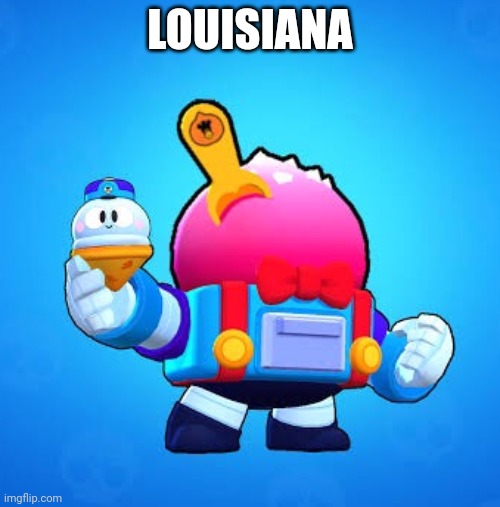 Lou Is Iana (Brawl Stars) | LOUISIANA | image tagged in lou face swap,american,asthma | made w/ Imgflip meme maker