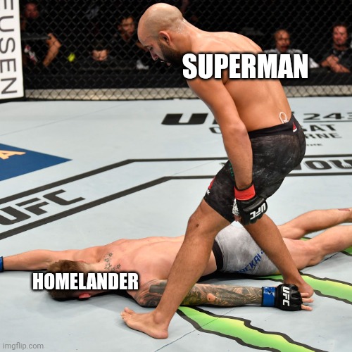 K.O. Knock out | SUPERMAN HOMELANDER | image tagged in k o knock out | made w/ Imgflip meme maker