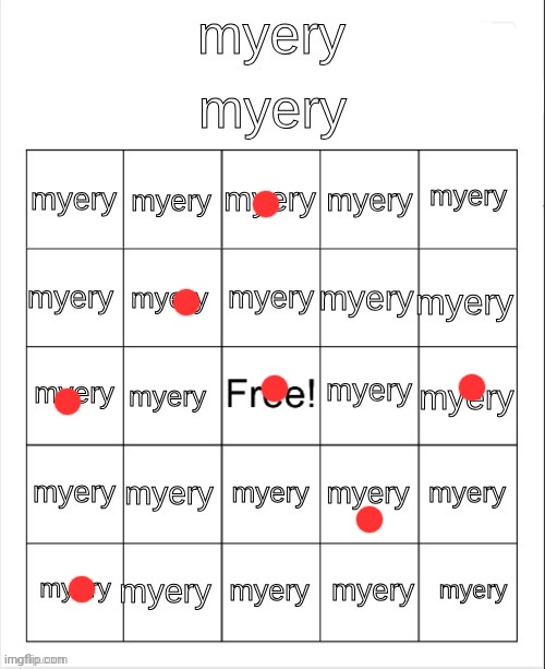 Didn't get a single bingo 3': | image tagged in myery | made w/ Imgflip meme maker