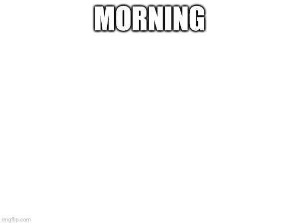 MORNING | made w/ Imgflip meme maker