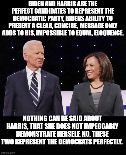 Go ahead my conservative brothers and sisters .. change my mind in the comments! lmfao | BIDEN AND HARRIS ARE THE PERFECT CANDIDATES TO REPRESENT THE DEMOCRATIC PARTY, BIDENS ABILITY TO PRESENT A CLEAR, CONCISE,  MESSAGE ONLY ADDS TO HIS, IMPOSSIBLE TO EQUAL, ELOQUENCE. NOTHING CAN BE SAID ABOUT HARRIS, THAT SHE DOES NOT IMPECCABLY DEMONSTRATE HERSELF, NO, THESE TWO REPRESENT THE DEMOCRATS PERFECTLY. | image tagged in stupid liberals,funny memes,kamala harris,zombies,political humor,fun | made w/ Imgflip meme maker