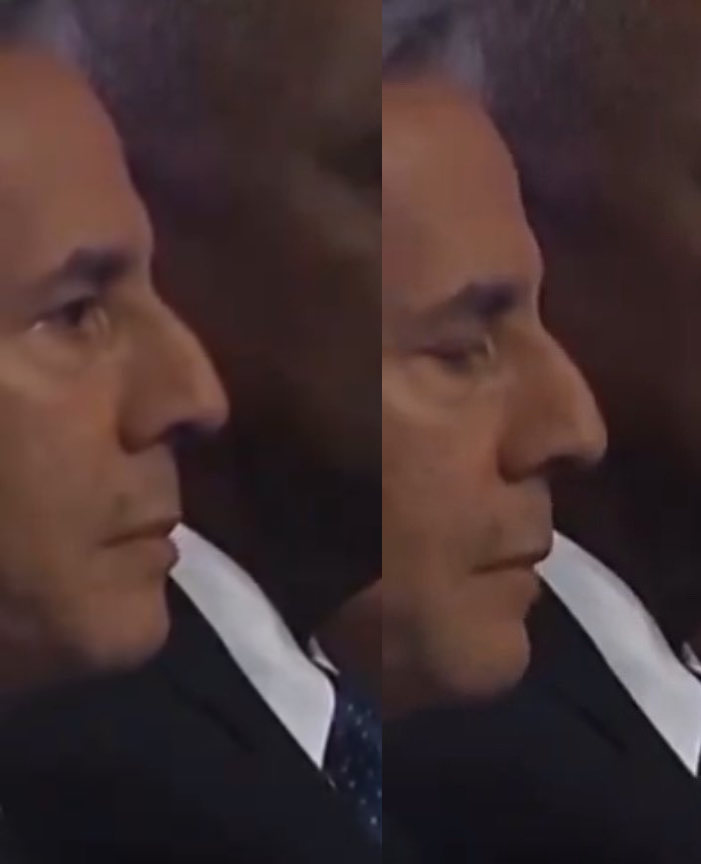 High Quality Blinken, Biden calls Zelensky Putin moment. Blank Meme Template