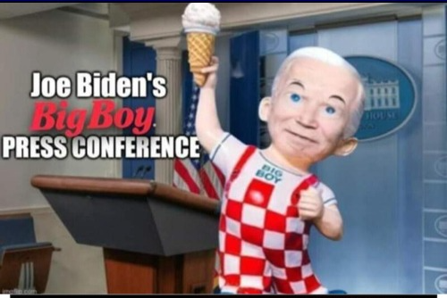 High Quality Joe Biden Big Boy Press Conference Blank Meme Template