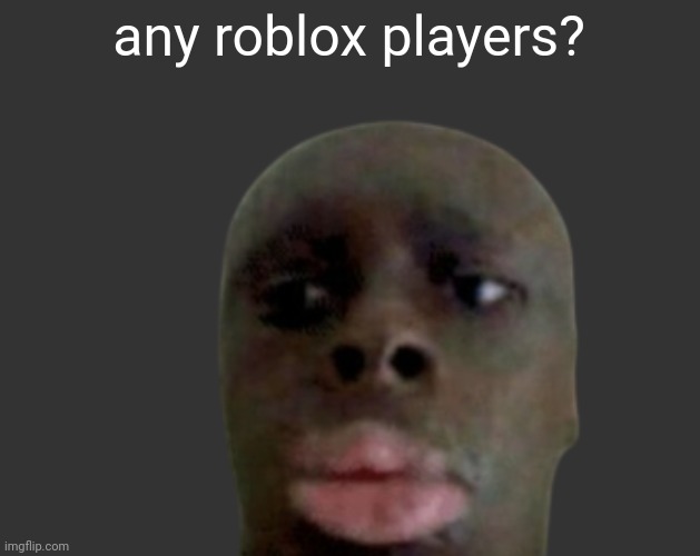 K K | any roblox players? | image tagged in k k | made w/ Imgflip meme maker