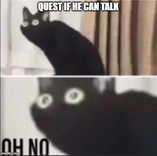 QUEST IF HE CAN TALK | made w/ Imgflip meme maker