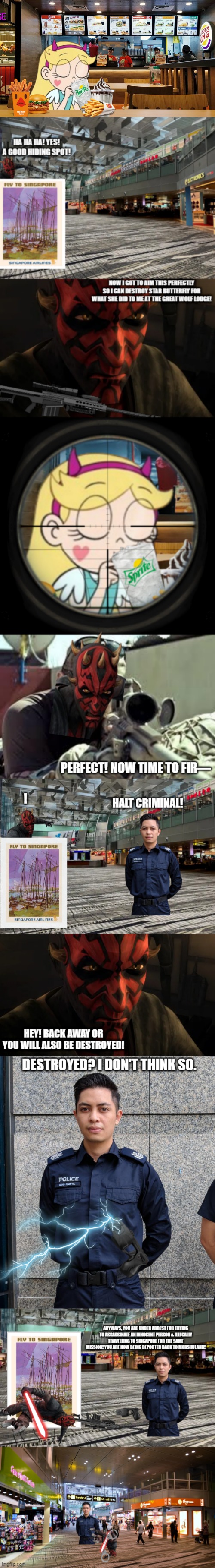 Star Butterfly in Singapore: Day 1 (Part 2) + Darth Maul's Mission to Destroy Star Butterfly (Part 3) (June 5, 2024) | image tagged in star butterfly,darth maul | made w/ Imgflip meme maker