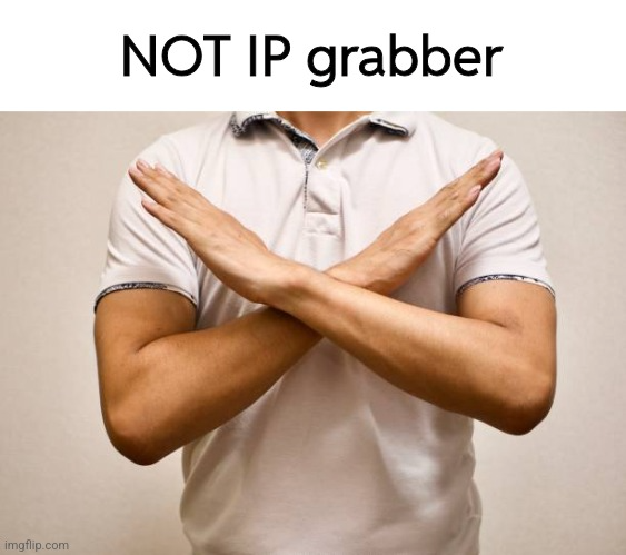 NOT IP Grabber Blank Meme Template