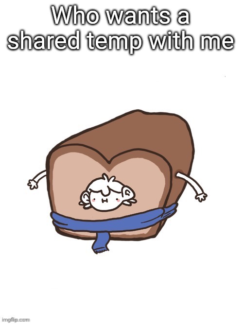 Sherloaf | Who wants a shared temp with me | image tagged in sherloaf | made w/ Imgflip meme maker