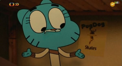 Gumball shocked, closing mouth (sister eyes) Blank Meme Template