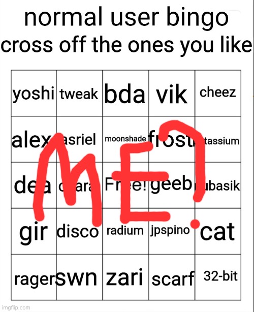 normal user bingo | image tagged in normal user bingo | made w/ Imgflip meme maker